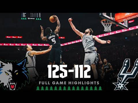 Minnesota Timberwolves Take W Over San Antonio Spurs, 125-112 | 11.30.25