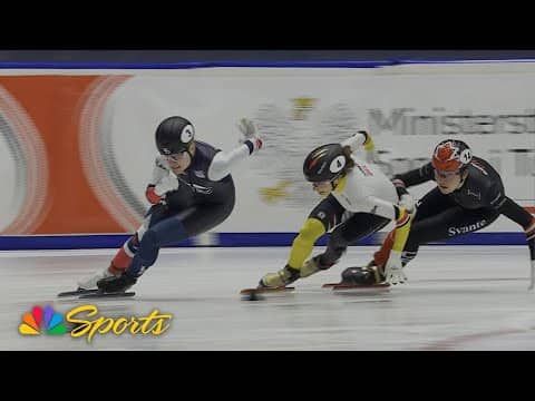 Corinne Stoddard holds on for fourth bronze of season in fast dash to finish in 1000m | NBC Sports