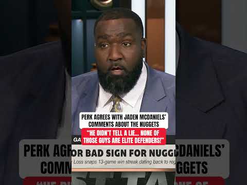 Perk says the Wolves forced Jokic & Murray to guard 👀