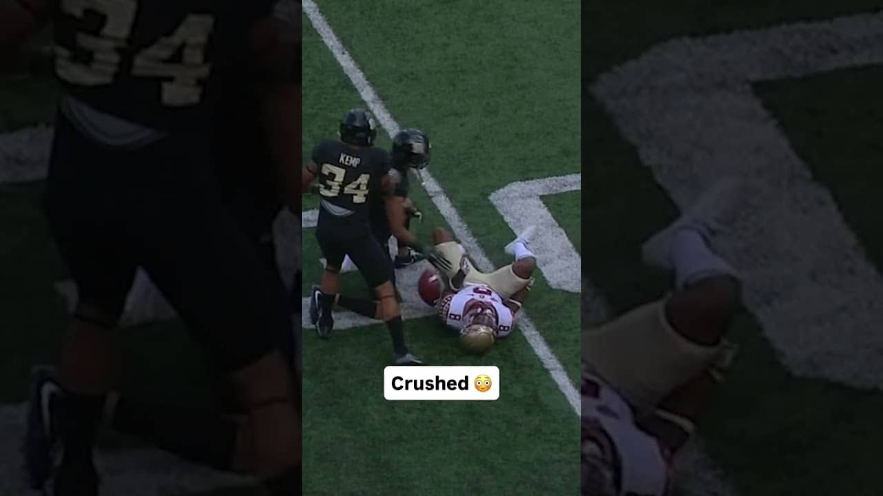 He was lined up 😮‍💨 #wakeforest #accfootball #collegefootball