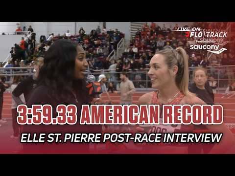 Elle St. Pierre on Her 4:17.83 WL in the Mile | BU Valentine