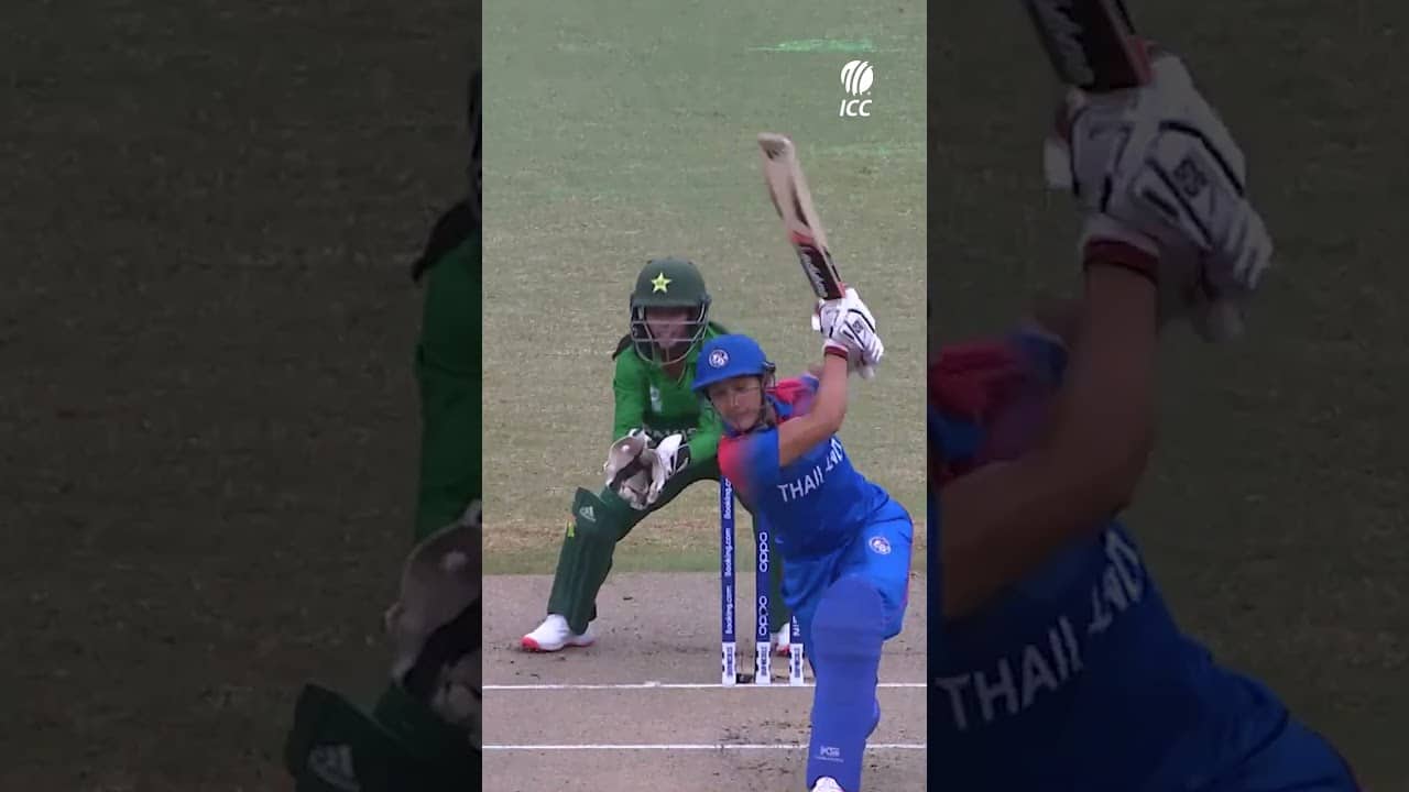 History made at #T20WorldCup 2020 when Natthakan Chantham posted Thailand's first fifty 👏