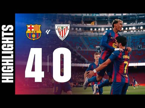 FC BARCELONA 4 vs 0 ATHLETIC CLUB | LALIGA 2025/26 MD13 🔵🔴