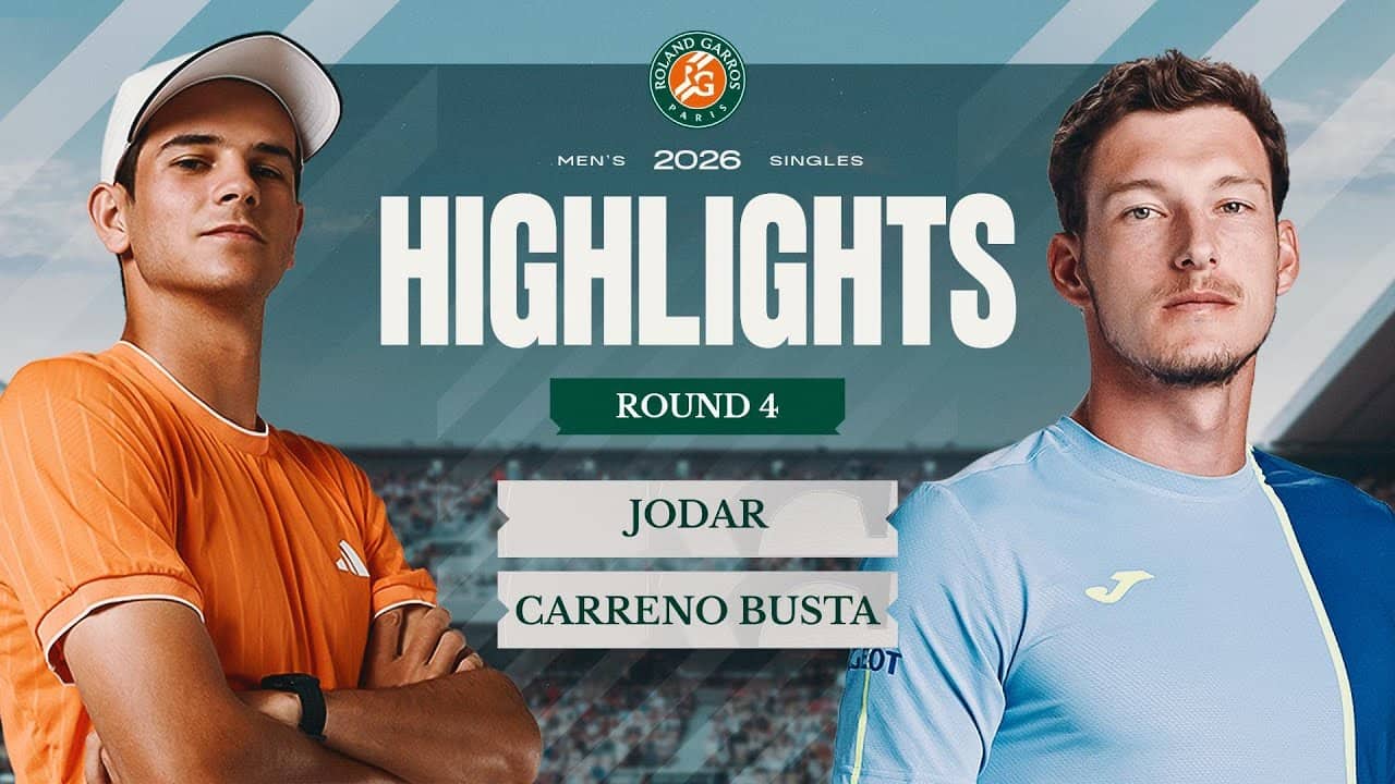 Rafael Jodar vs Pablo Carreno Busta | Round 4 Highlights | Roland-Garros 2026
