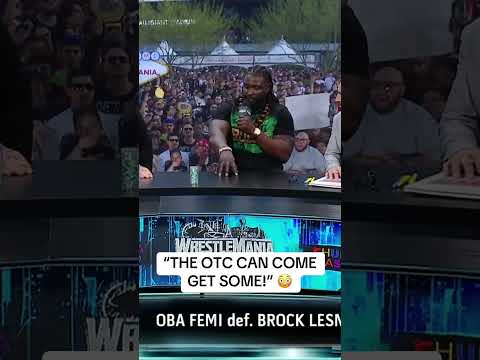 Oba Femi called out Roman Reigns 😳 #WrestleMania