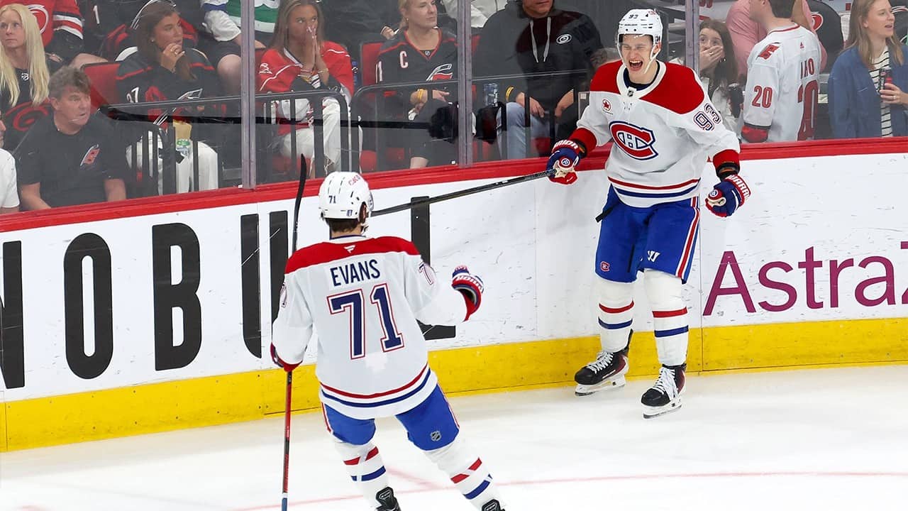 BLEU BLANC ET ROUGE! The Canadiens ERUPT for 4 goals in the 1st period of Game 1!