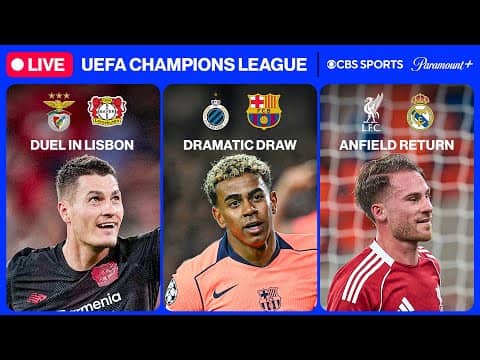 UEFA Champions League 24/7 ⭐ | MD4: Barça, Liverpool & MORE| Sunday 11/9 | CBS Sports Golazo