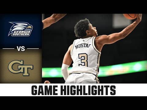 Georgia Southern vs Georgia Tech Game Highlights | 2025-26 ACC Men's Basketball