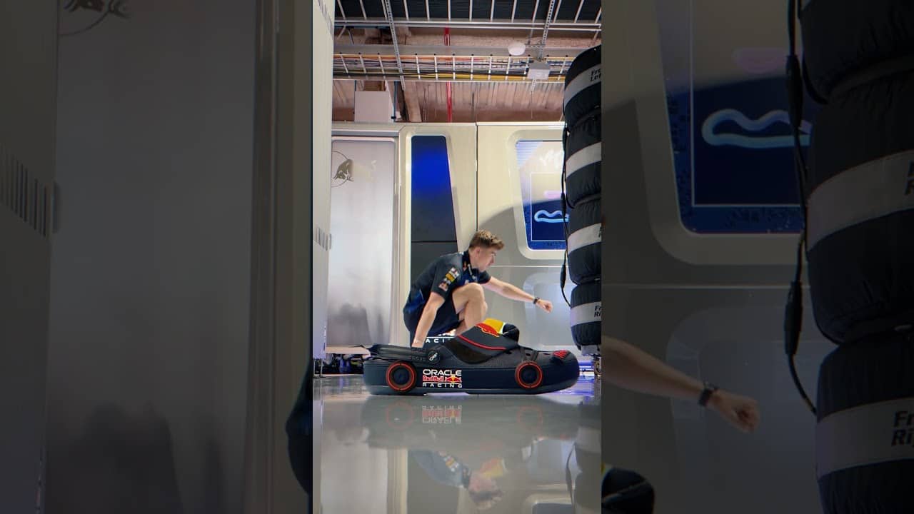 Activating sport mode from the Croc-pit 😉 #F1 #RedBullRacing