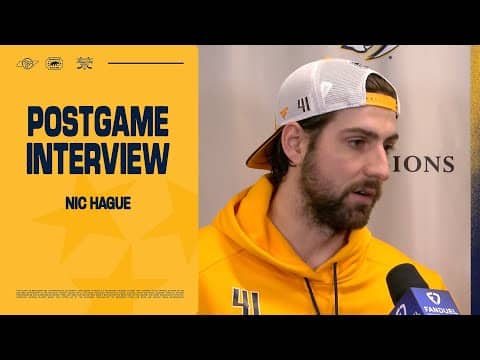 Nic Hague: Postgame Interview - Nov. 22