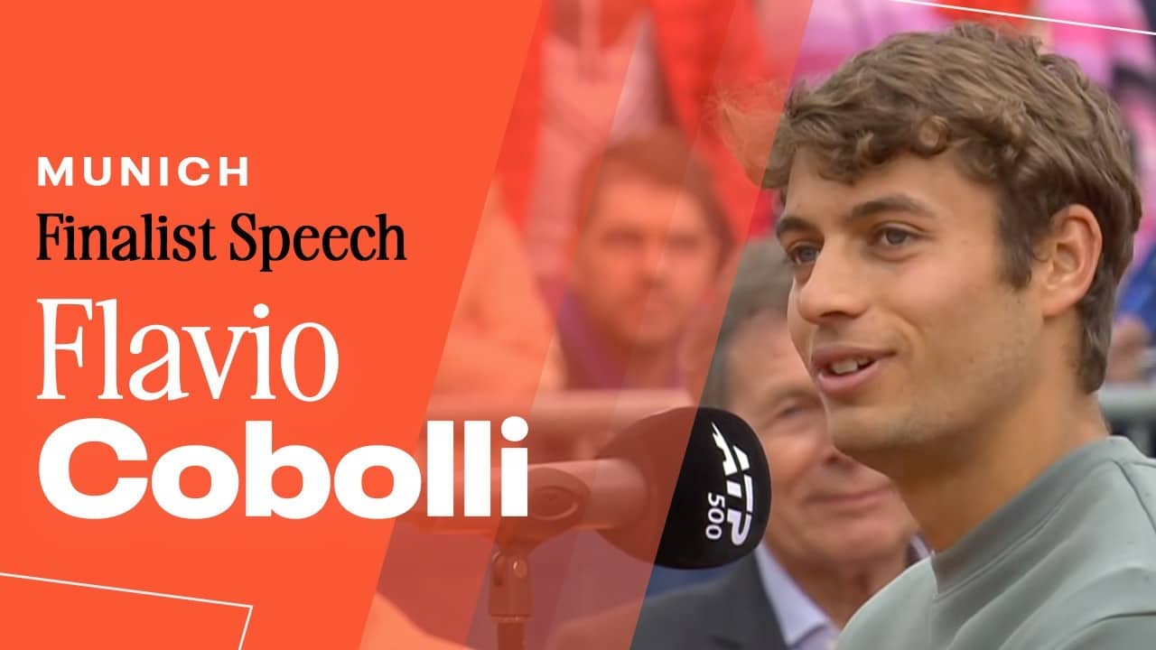 Flavio Cobolli Finalist Speech | 2026 Munich