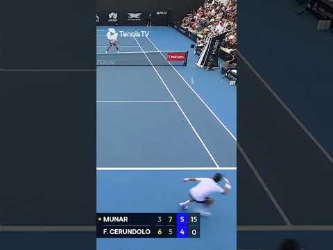 When Jaume Munar puts on the jets 💨 #JaumeMunar #AdelaideTennis #ATPTour #tennis #sports #highlights