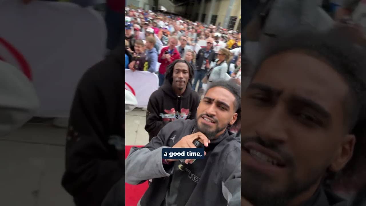 Obi Toppin and the Squad Checking in From Indy 500 Red Carpet  🤳