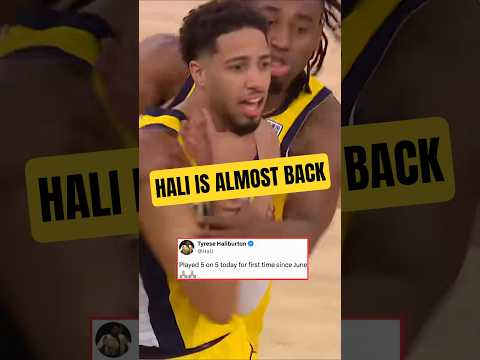 Hali is back playing 5v5 basketball🙏