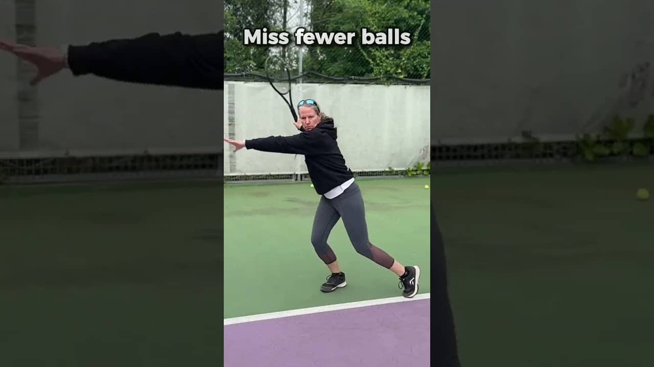 Use your #tennisforehand from center of the court