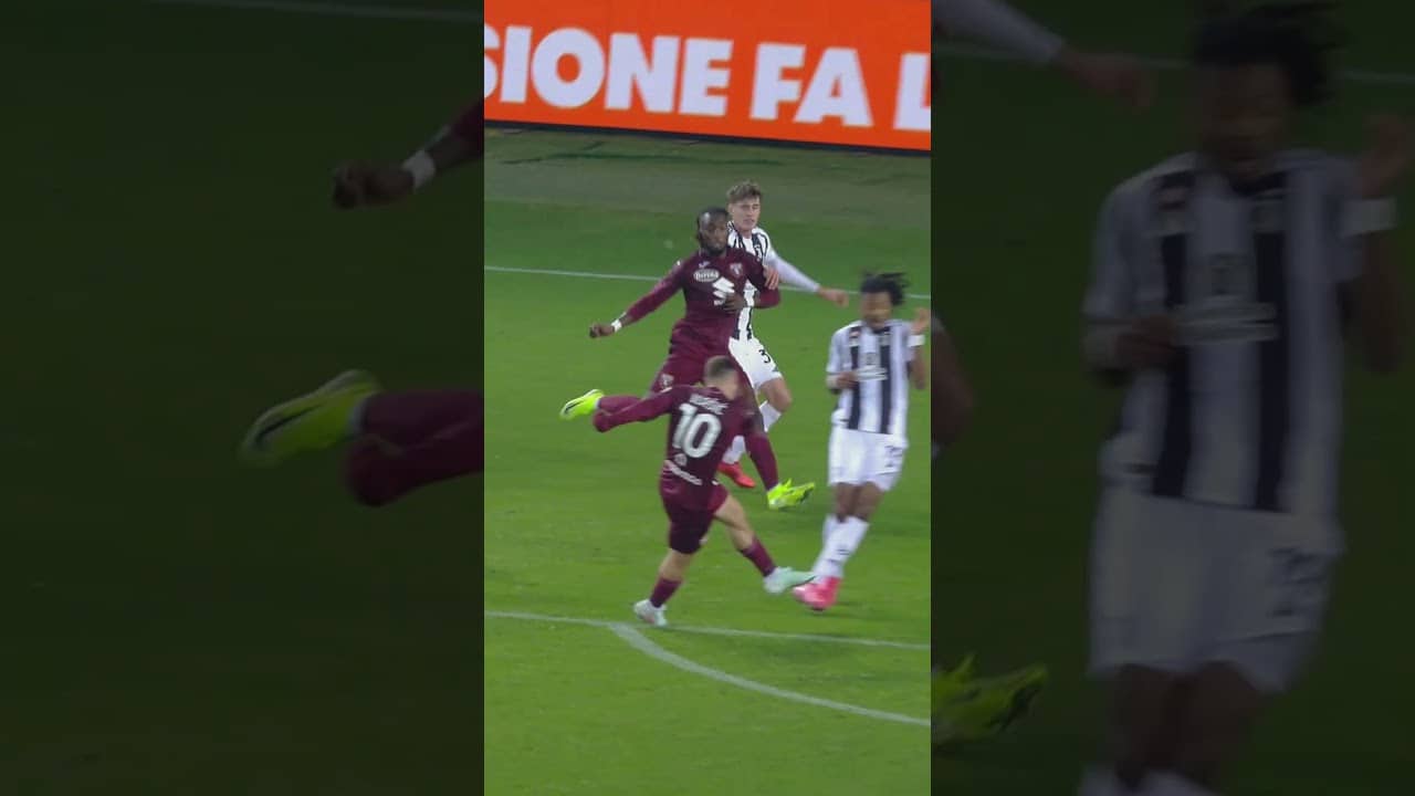 Il gol di Vlasic in #ToroJuve della scorsa stagione 💥🐂 #torinofc #derby #seriea @seriea