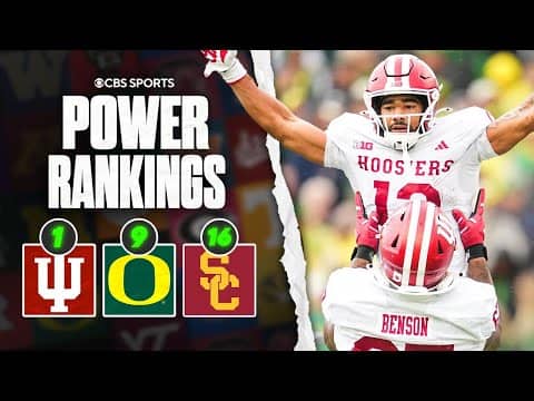 College Football Week 8 Power Rankings: Are the Hoosiers the best team in the country? Oregon drops