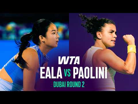 Alexandra Eala vs. Jasmine Paolini | 2026 Dubai Round 2 | WTA Match Highlights