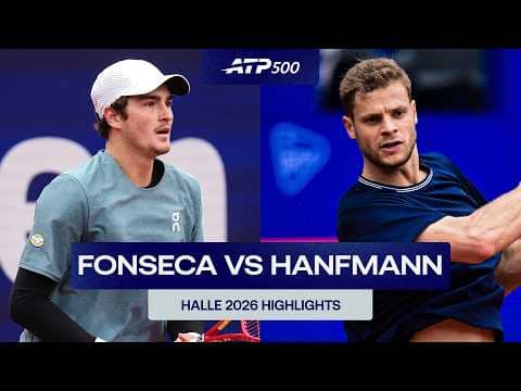Joao Fonseca vs. Yannick Hanfmann Highlights | Halle 2026 Round 1