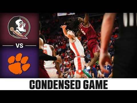 Florida State vs. Clemson Condensed Game | 2025-26 ACC Men's Basketball