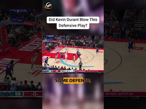 Coach Nick EXPOSES Kevin Durant's Help Defense FAILURE on Alperen Şengün Play