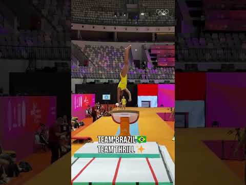 Team Brazil bringing some fire during World Champs podium training! 🇧🇷🤸