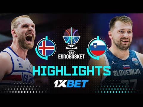 Iceland 🇮🇸 vs Slovenia 🇸🇮 | 1XBET Highlights | FIBA EuroBasket 2025