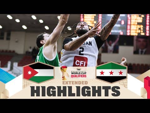 Jordan 🇯🇴 v Syria 🇸🇾 | Extended Highlights | FIBA Basketball World Cup 2027 Asian Qualifiers