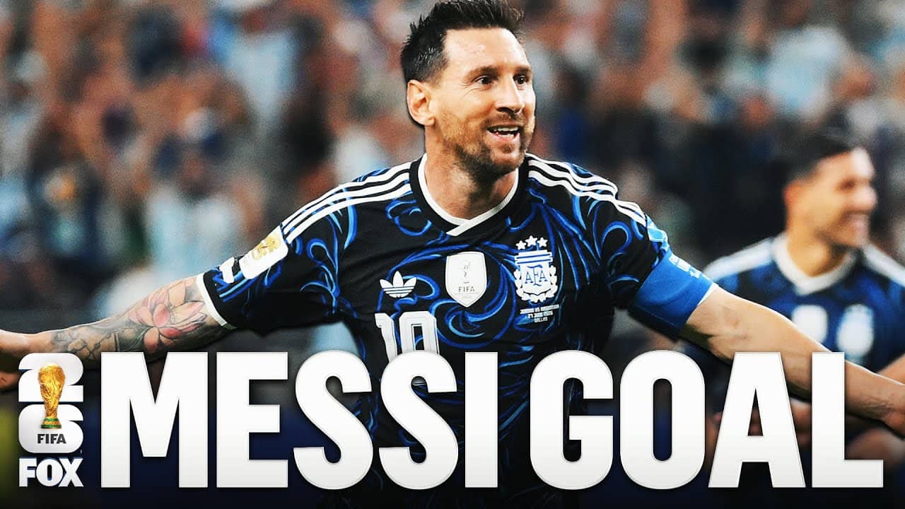 Lionel Messi scores STUNNING free kick 🔥 First to score in SEVEN straight FIFA World Cup™ matches 😱