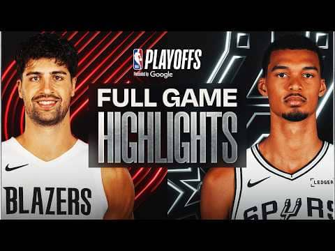 #7 TRAIL BLAZERS at #2 SPURS | FULL GAME 1 HIGHLIGHTS | April 19, 2026