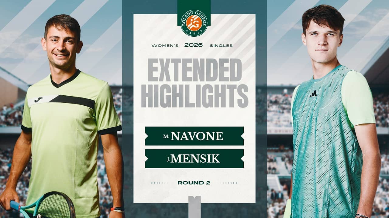 Mariano Navone vs Jakub Mensik | Round 2 Extended Highlights | Roland-Garros 2026