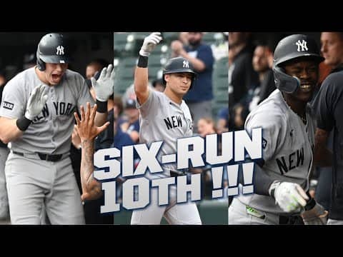 FULL INNING: Yankees score six runs in the 10th inning to take a commanding lead over the Orioles! 💪