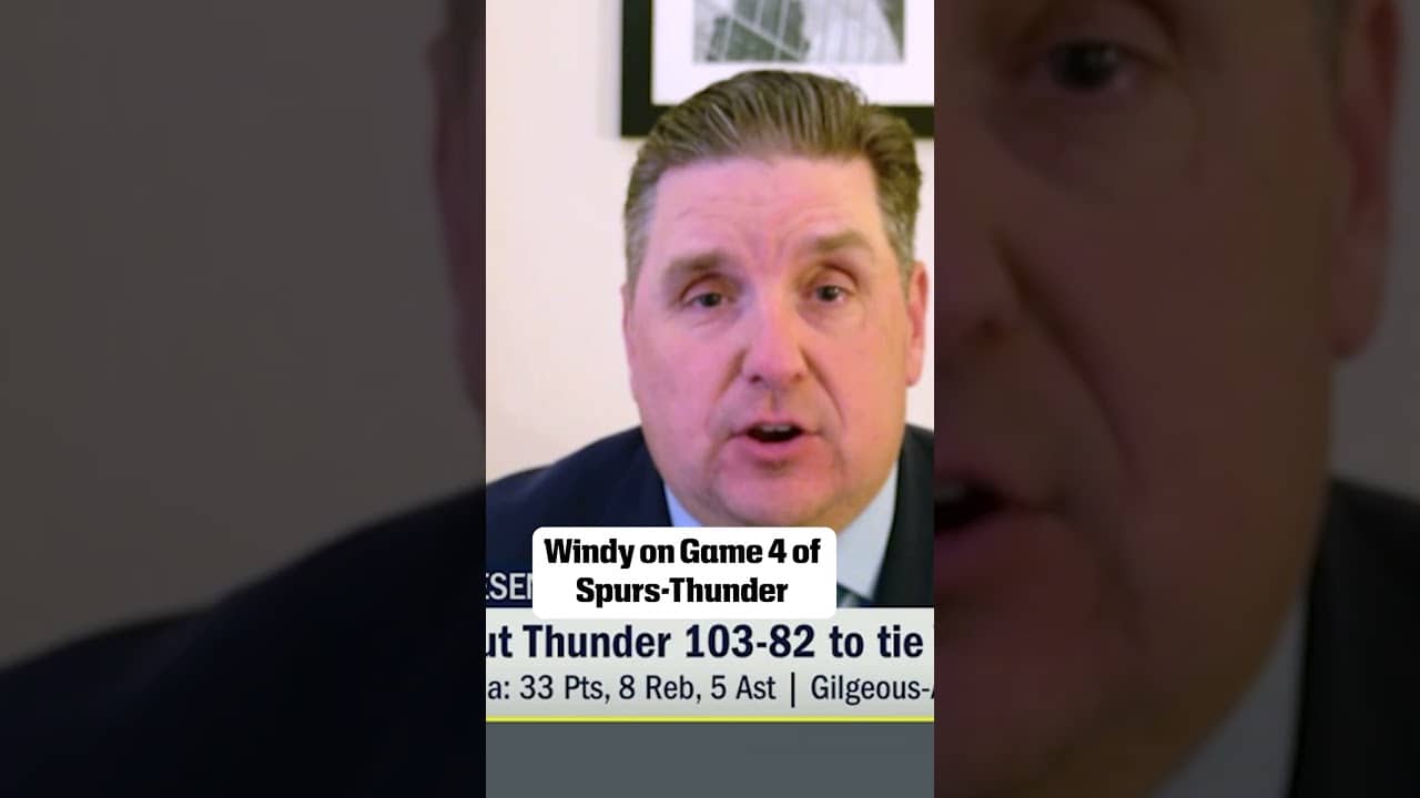 Brian Windhorst reacts to the Spurs' Game 4 win vs. the Thunder 🏀