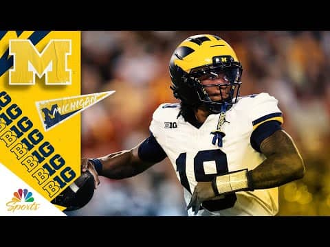 Michigan's Bryce Underwood throws for two TDs against USC | COLLEGE FOOTBALL HIGHLIGHTS | NBC Sports