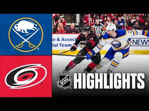 Sabres vs. Hurricanes | NHL Highlights | January 19, 2026