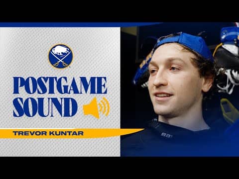 "I Had A Blast Out There" | Trevor Kuntar After Making NHL Debut | Buffalo Sabres