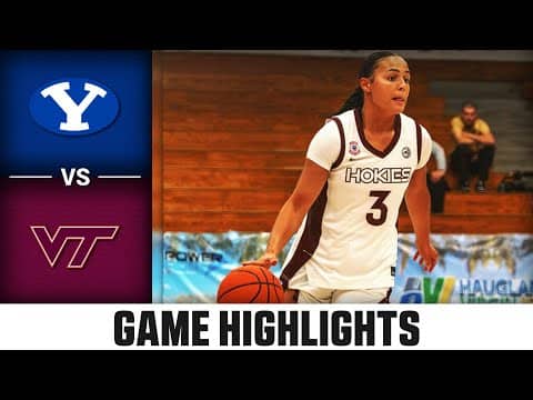 Virginia Tech vs. BYU Highlights | 2025-26 ACC Women's Basketball