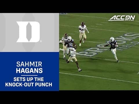 Duke's Sahmir Hagans Set 'Em Up & Nate Sheppard Knocks 'Em Down