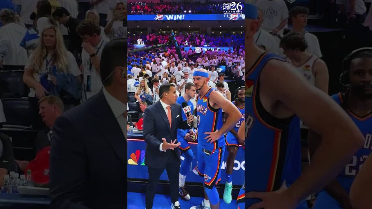 Post game with the squad 🤳 #okcthunder