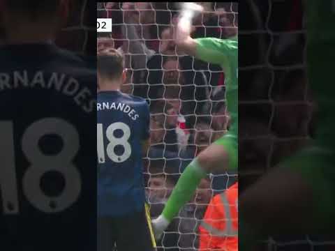 Ramsdale All Up in Fernandes Face 🤣 #Shorts