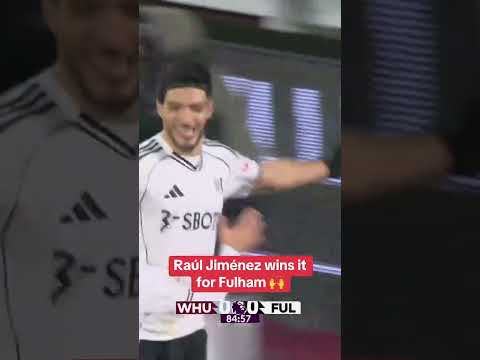 RAUL JIMENEZ IS FULHAM'S HERO 🏅