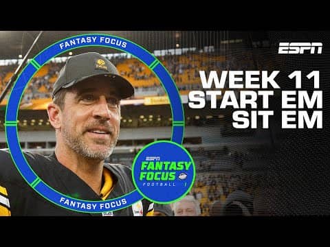 Week 11 Fantasy Football Start/Sit Decisions: Must-Start Players & Sleepers | Fantasy Focus 🏈