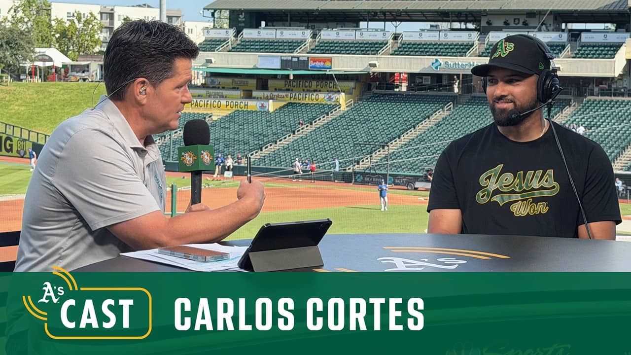AL Player of the Week Carlos Cortes on A's Cast Live