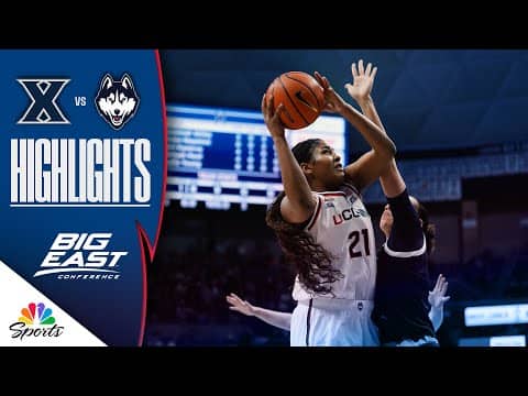 Xavier vs. No. 1 UConn | COLLEGE BASKETBALL HIGHLIGHTS | 1/28/26 | NBC Sports