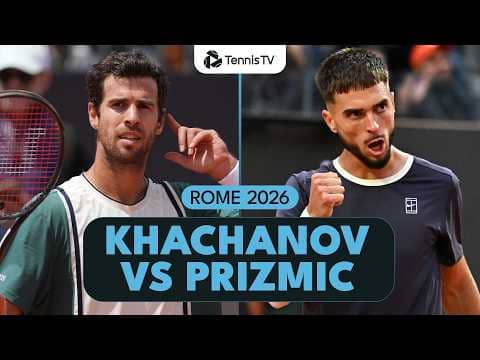 Karen Khachanov vs Dino Prizmic Match Highlights! | Rome 2026