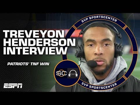 TreVeyon Henderson reacts to Patriots' BIG WIN over Jets on Thursday Night Football | SC with SVP