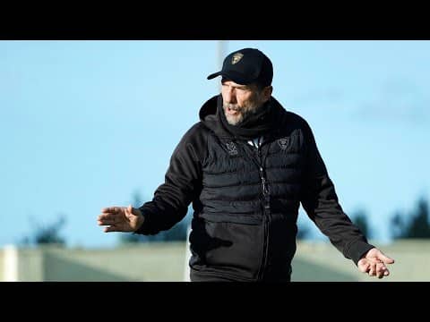 Mister Di Francesco presenta Lecce-Lazio