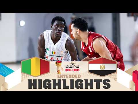 Mali 🇲🇱 v Egypt 🇪🇬 | Extended Highlights | FIBA Basketball World Cup 2027 African Qualif.