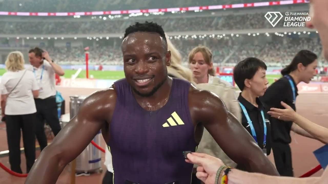 Ferdinand Omanyala Reacts To Beating Kenny Bednarek, Letsile Tebogo To Win 100m In 9.94 At Xiamen