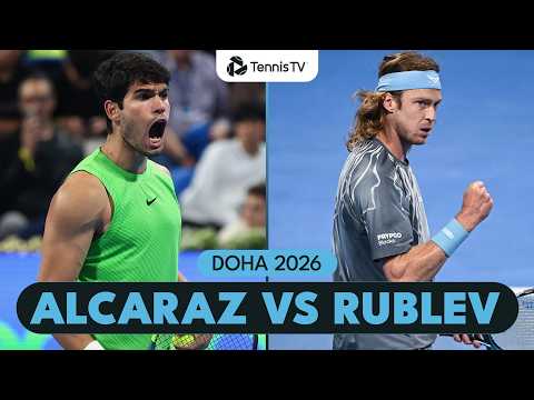 Carlos Alcaraz vs Andrey Rublev Shotmaking EPIC | Doha 2026 Semi-Final Highlights